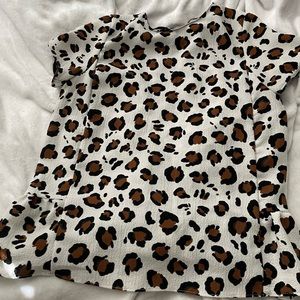 Zara Leopard Blouse